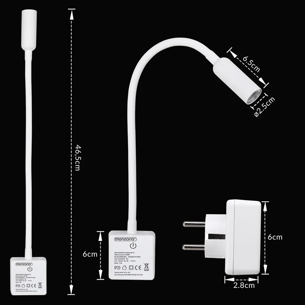 LED-Wandleuchte Svetloba Weiß - 4