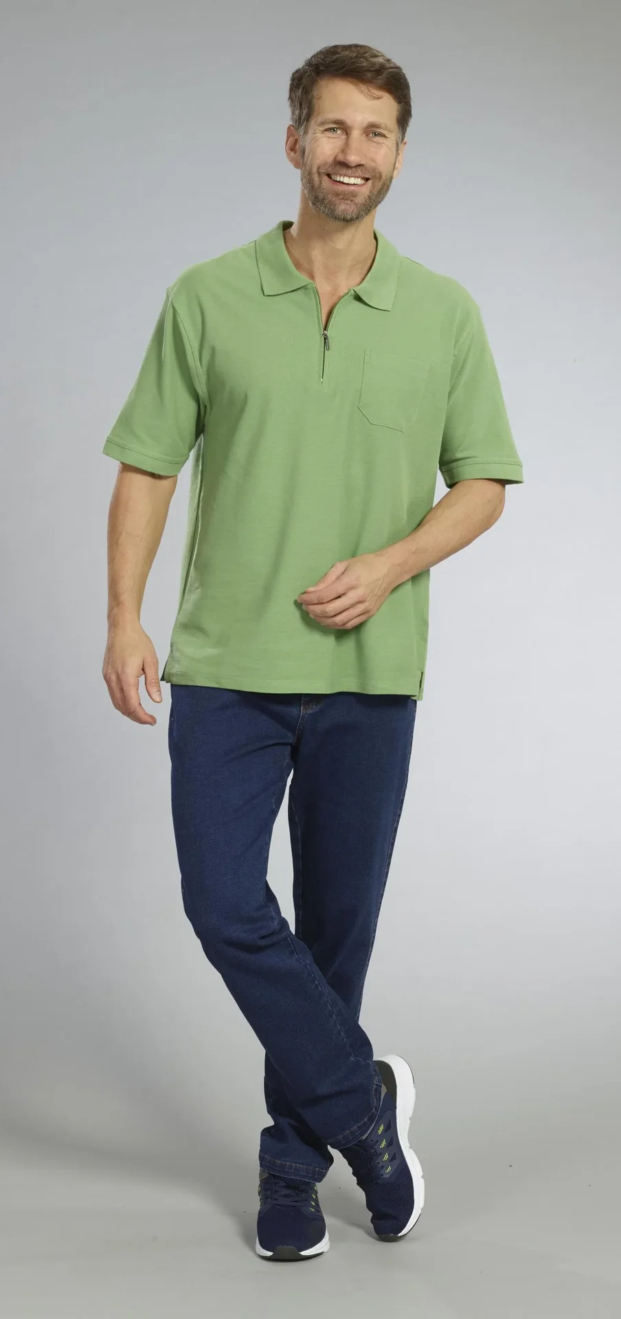 5 Pocket Jeans, Farbe bluestone, Gr.48 - 1