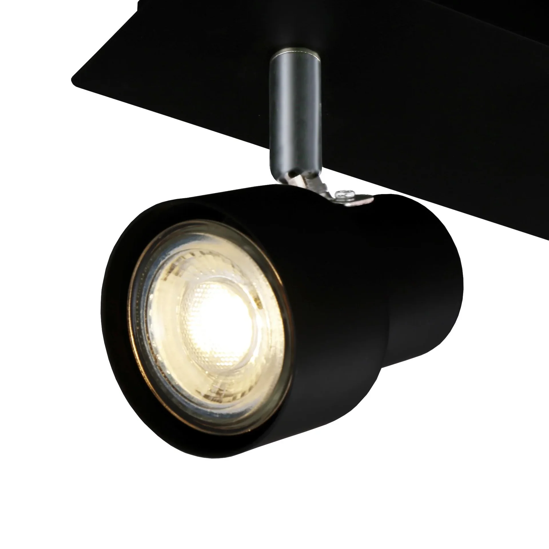 LED Deckenleuchte, 1380 Lumen, 15 Watt, GU10, schwarz - 0