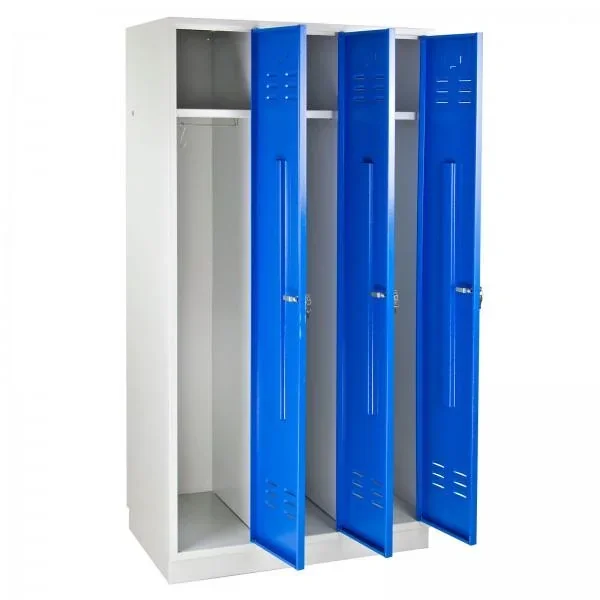 Umkleideschrank Spind RAL 7035 / 5012, 1775 x 890 x 500 mm - 2