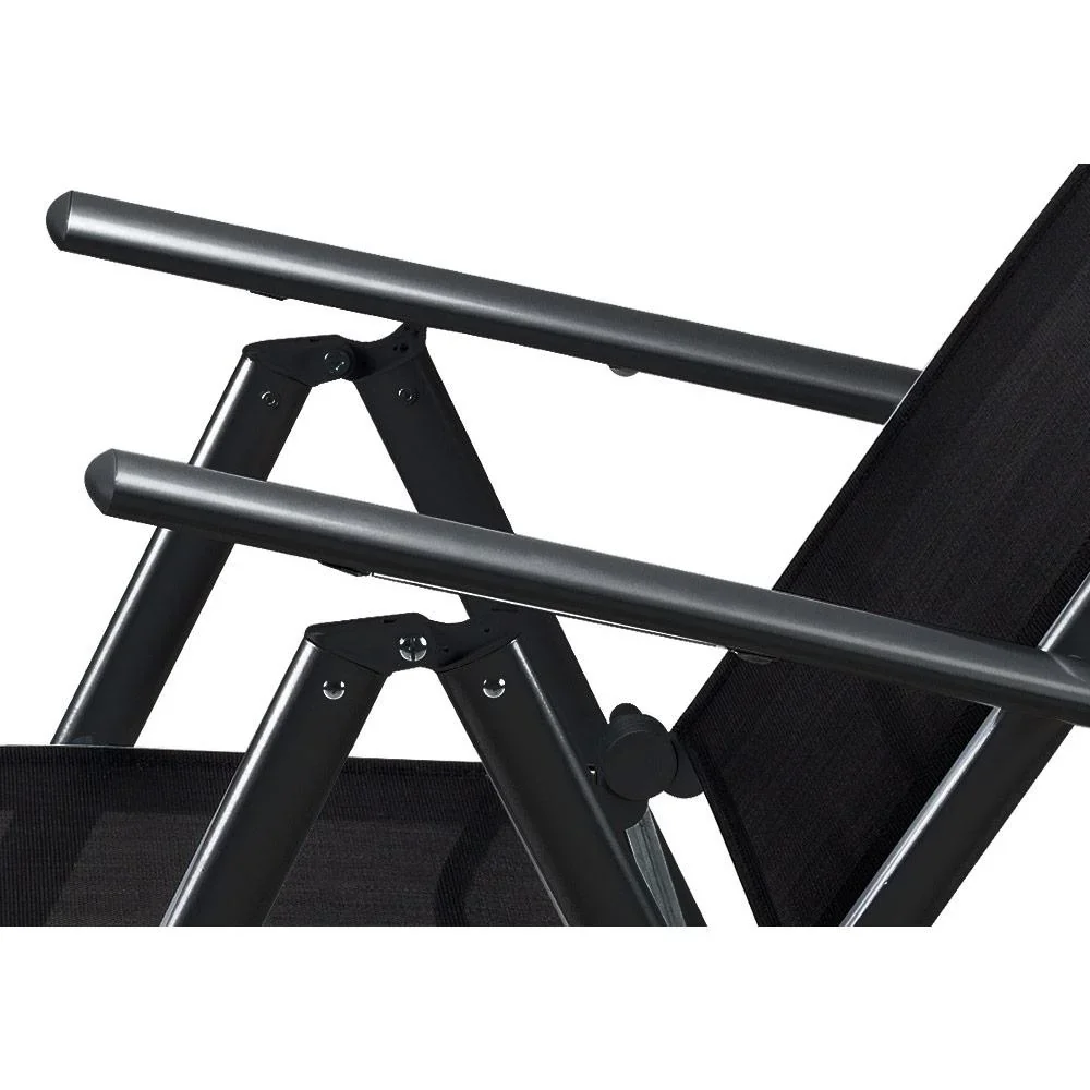 Aluminium-Gartenstuhl-Set Bern - 2er-Set - anthrazit - 3