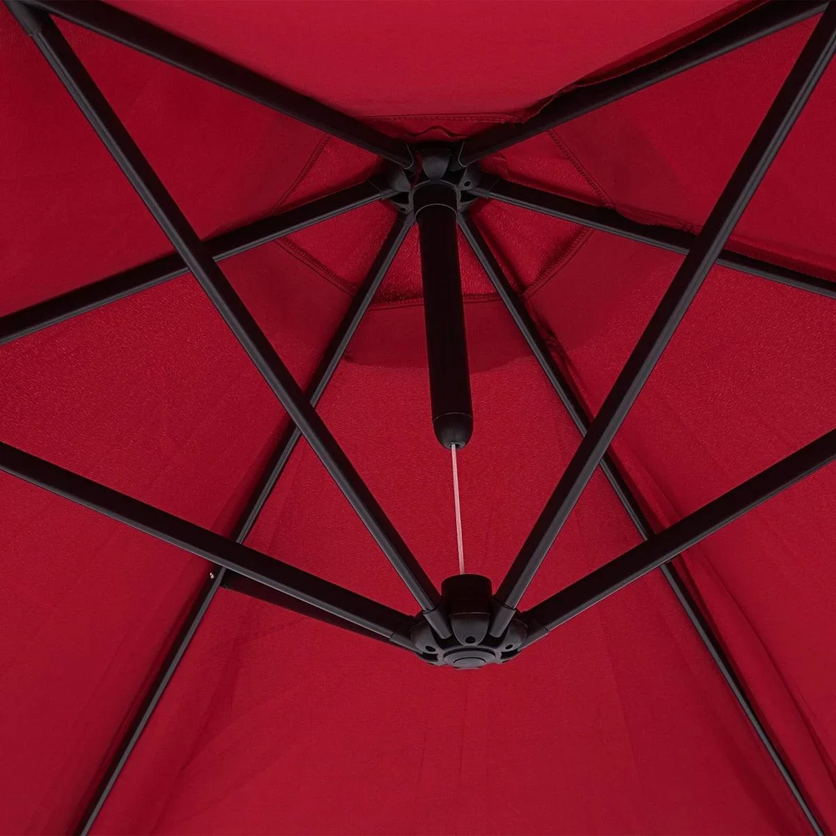 Sonnenschirm Aluminium Ø 300cm rot mit UV-Schutz 40+ - 8