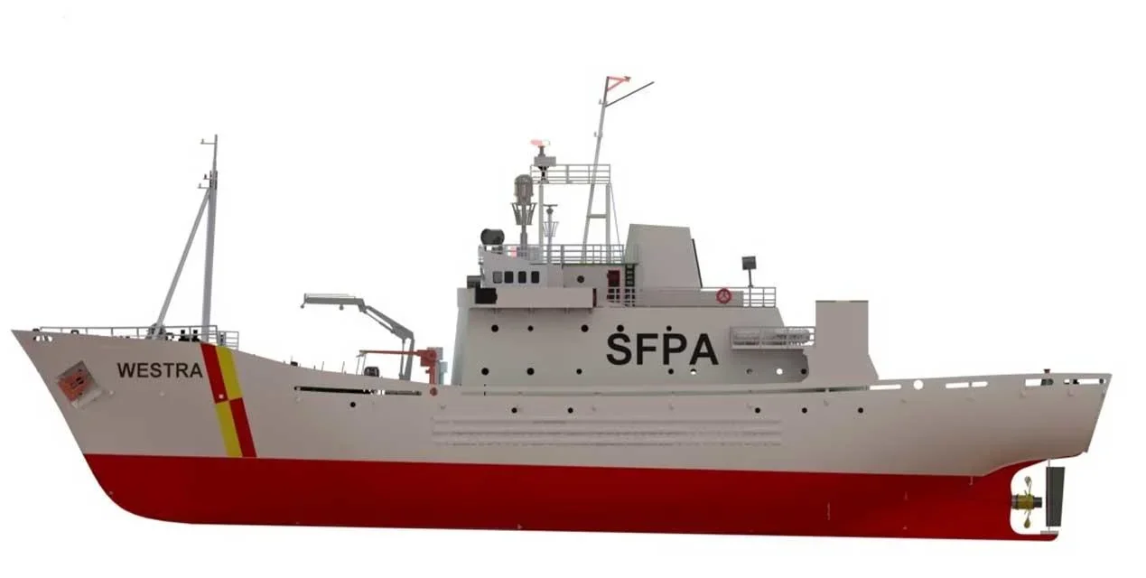 Holzbausatz Patrouillenboot Westra im Maßstab 1:50 - 1