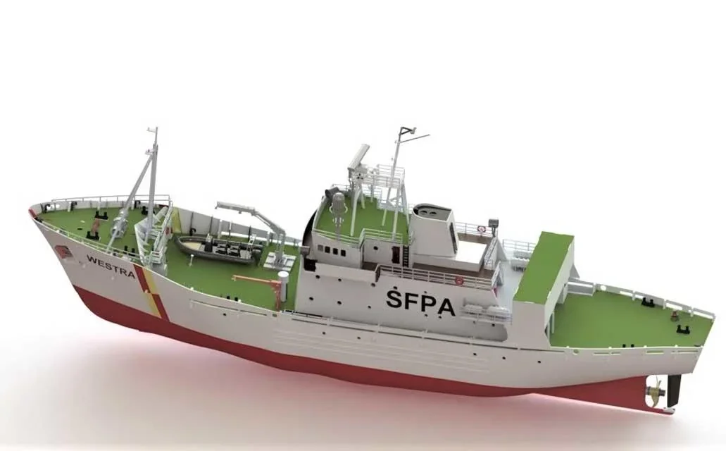 Holzbausatz Patrouillenboot Westra im Maßstab 1:50 - 4