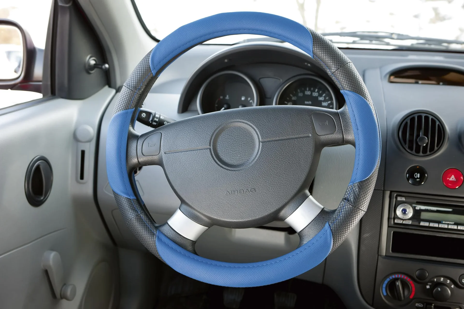 Lenkradbezug Sport, blau - 1