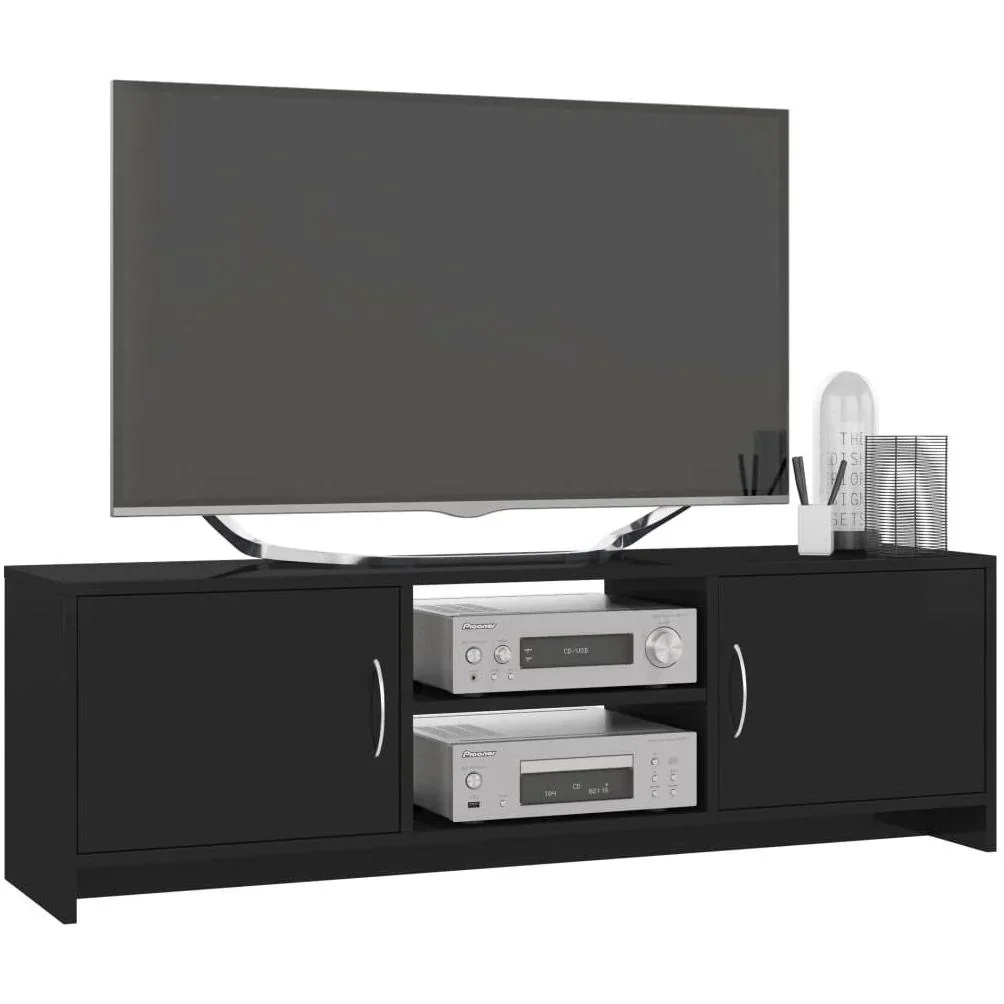 TV-Schrank 120x30x37,5 cm Spanplatte Hochglanz schwarz - 2