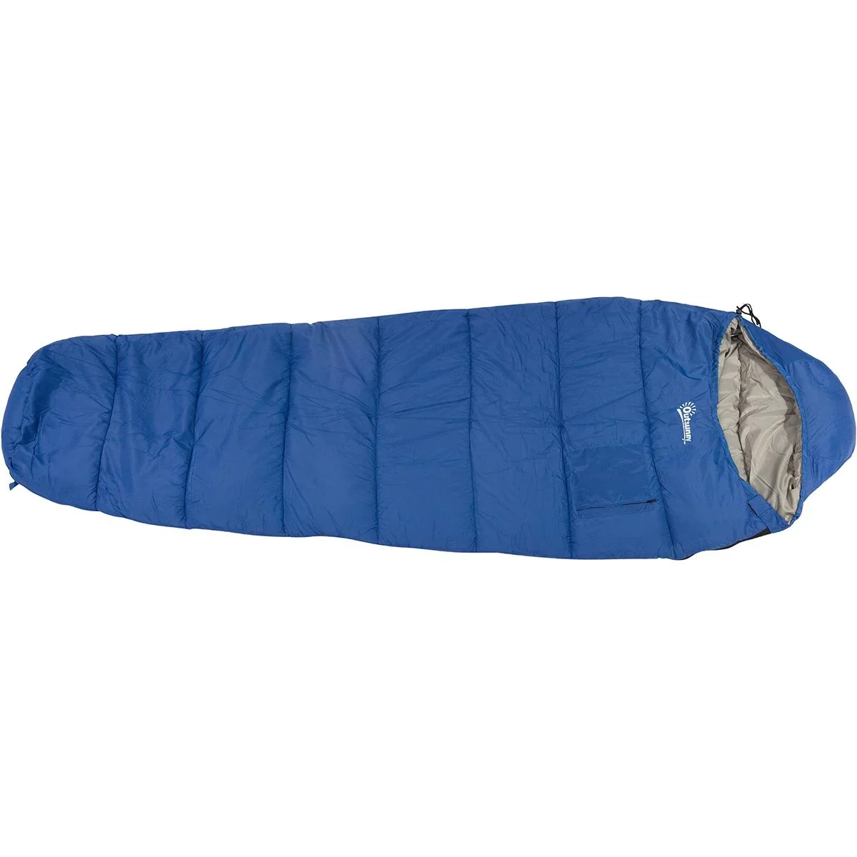 Schlafsack mit Tragetasche blau/grau - 5
