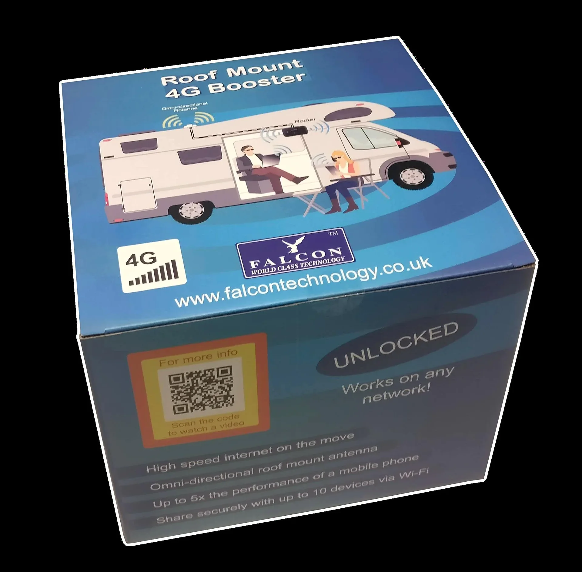 LTE Camping/Boot Dachantenne mit WLAN Router, 4G - 1