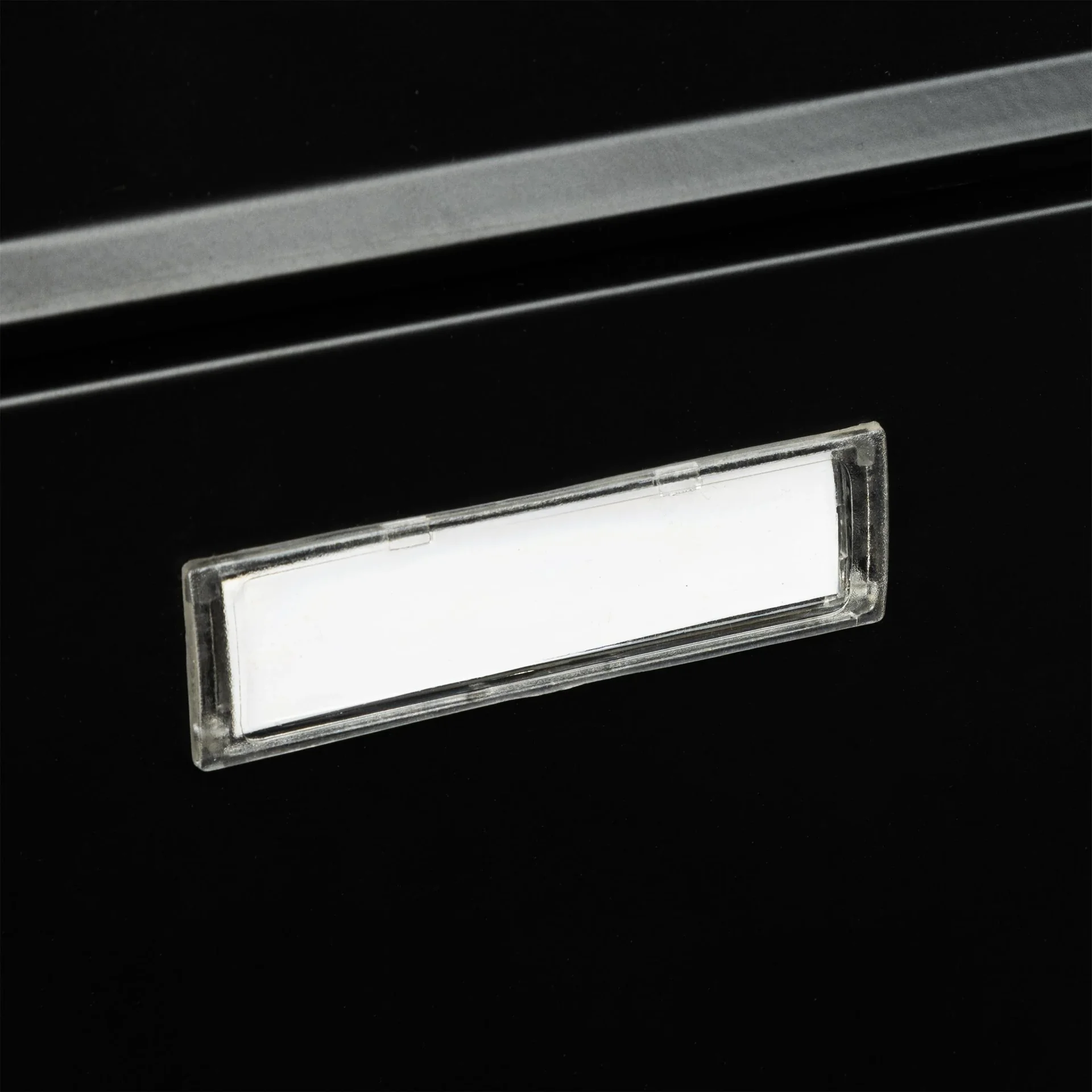 Briefkasten aus Metall, schwarz - 1