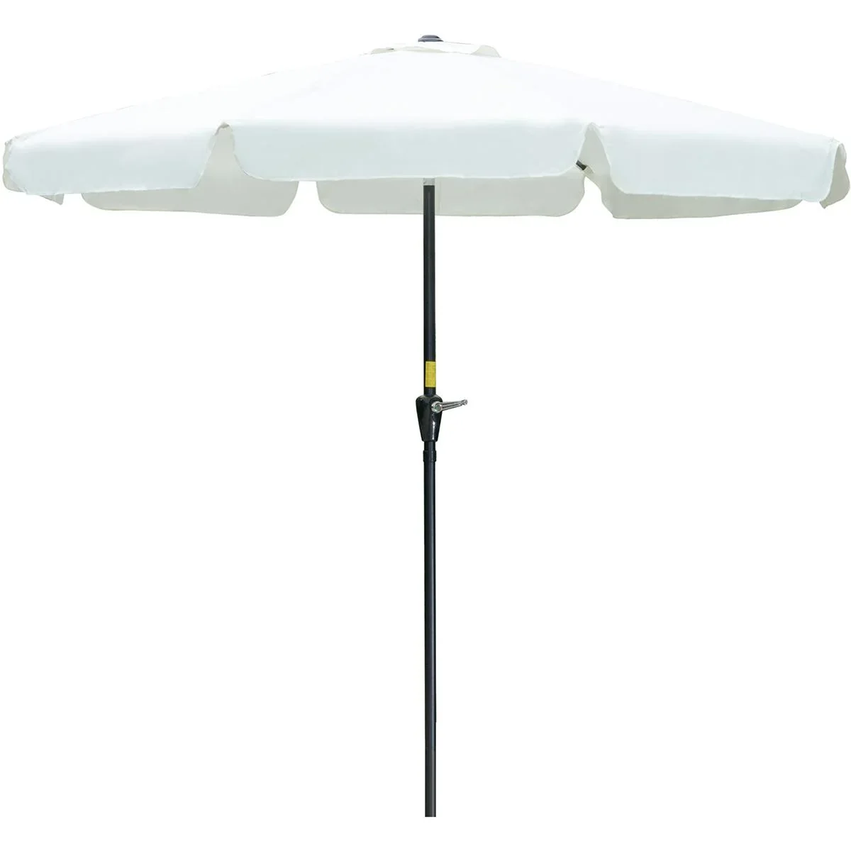 Sonnenschirm Ø2,66 m UV-Schutz 50+ Garten Sonnenschirm 8 Rippen Verstellbar Beige - 0