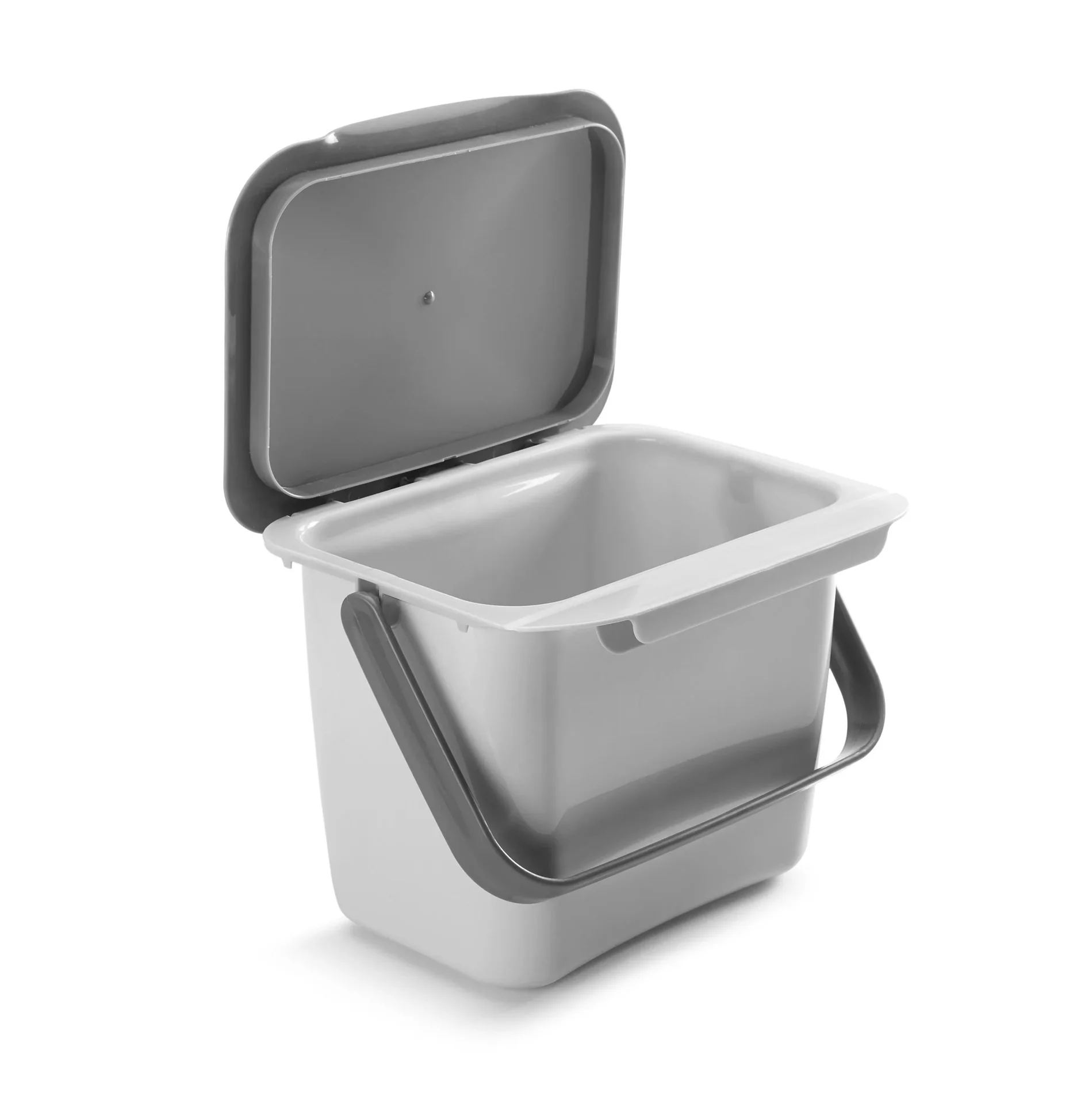 Abfallsammler Bin-Tex, grau mit Deckel - 0