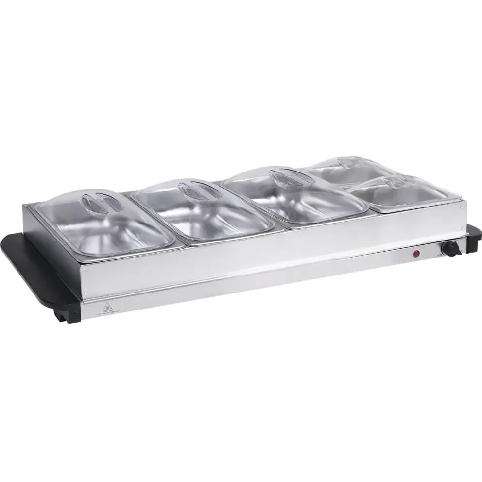 Buffetwärmer 400 W 3x2,5L+2x1L Edelstahl - 1
