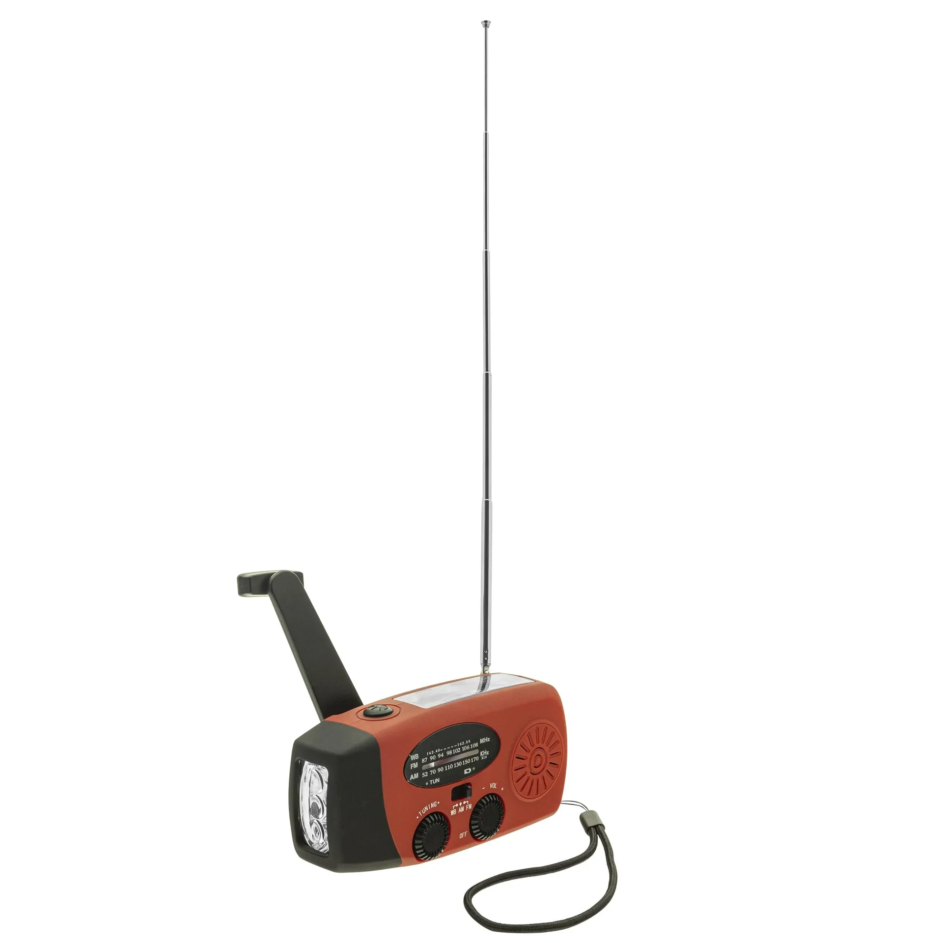 Tragbares Solar Kurbel Radio mit Taschenlicht, Powerbankfunktion - 6