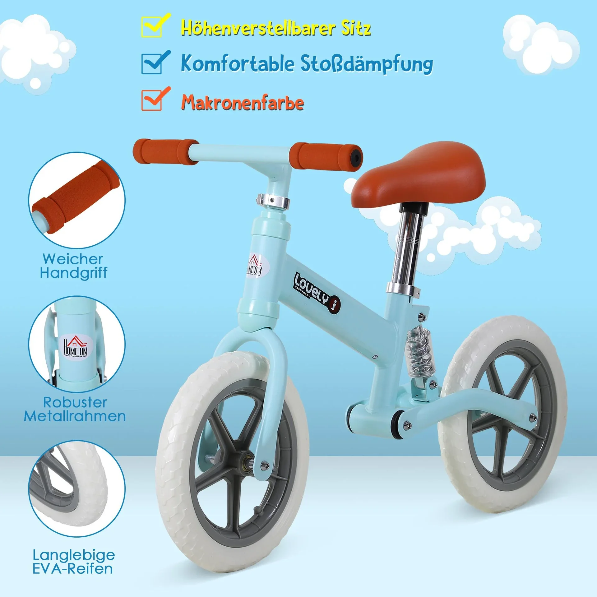 Kinder Laufrad mit Stoßdämpfer - 0