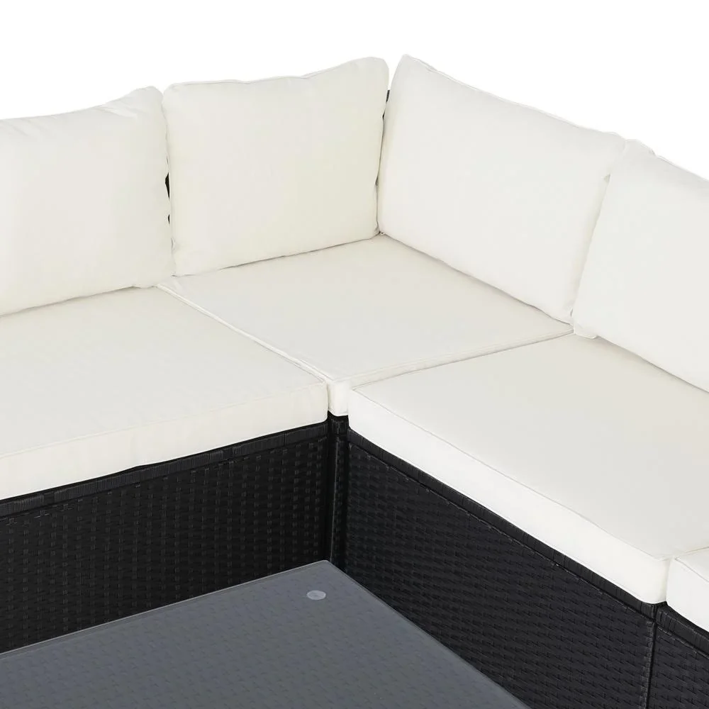 Polyrotan XL Lounge-Set 26-tlg. Schwarz - 7