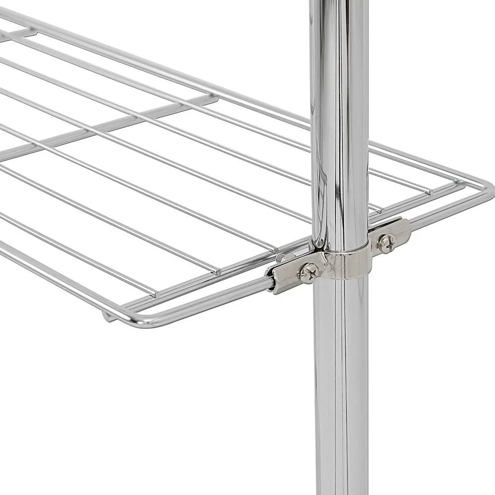 Teleskopregal mit 4 höhenverstellbaren Fachböden 173-270cm - 4