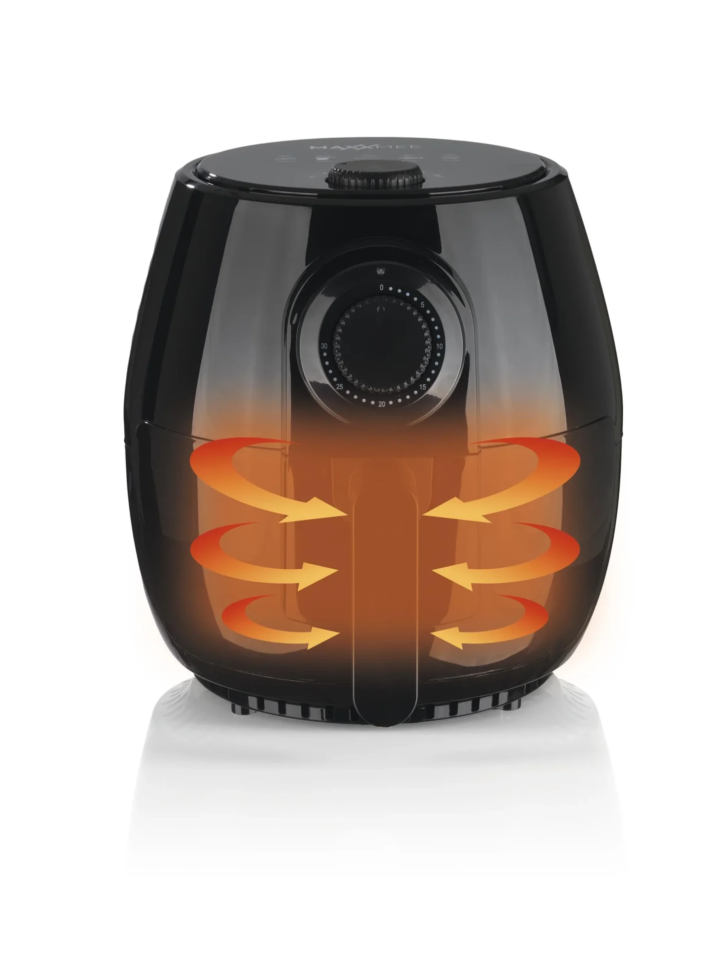 XL Heißluft-Fritteuse 4 Liter, 1400 Watt, schwarz - 0