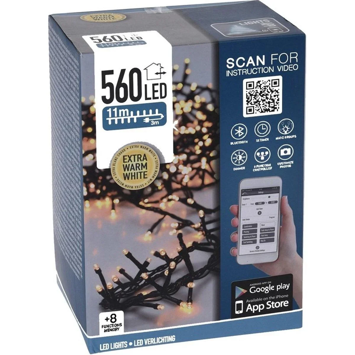 LED-Leuchten mit App-Steuerung - 560 LEDs 11 Meter - 0