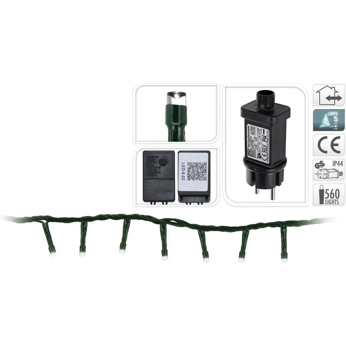 LED-Leuchten mit App-Steuerung - 560 LEDs 11 Meter - 2