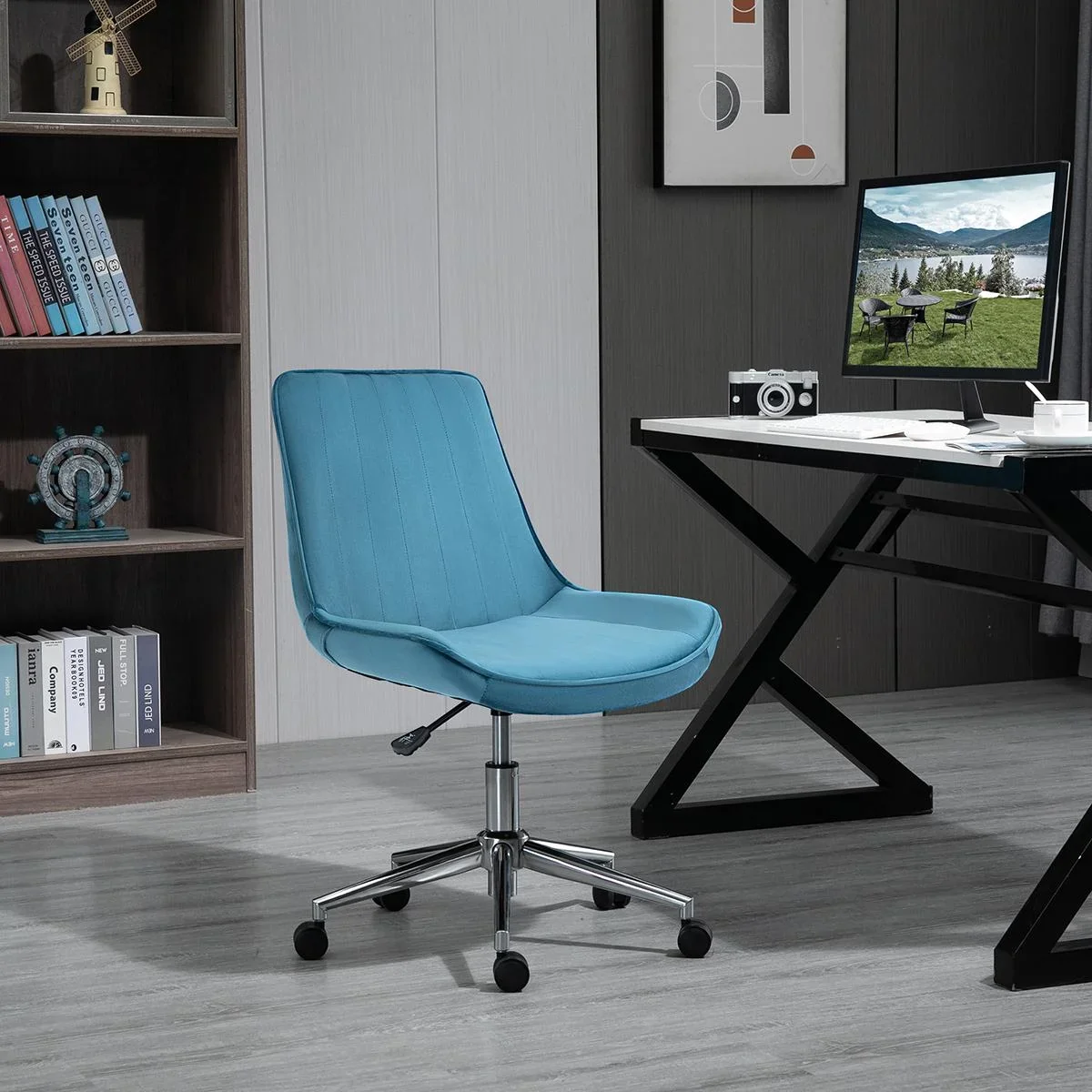 Bürostuhl Schreibtischstuhl Computerstuhl Drehstuhl Velvet - 1