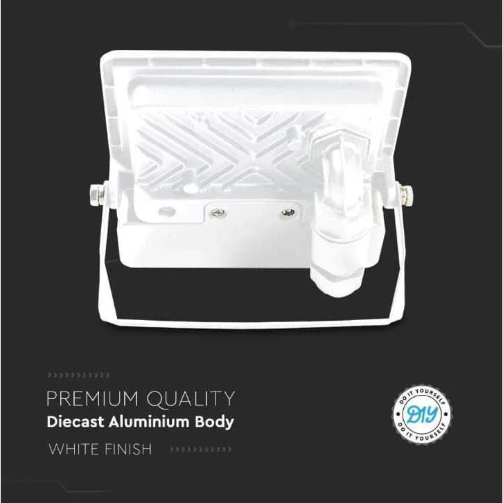 VT-118S LED-Flutlicht mit Sensor - 10 W - 735 Lm - 6500K - Weiß - 7