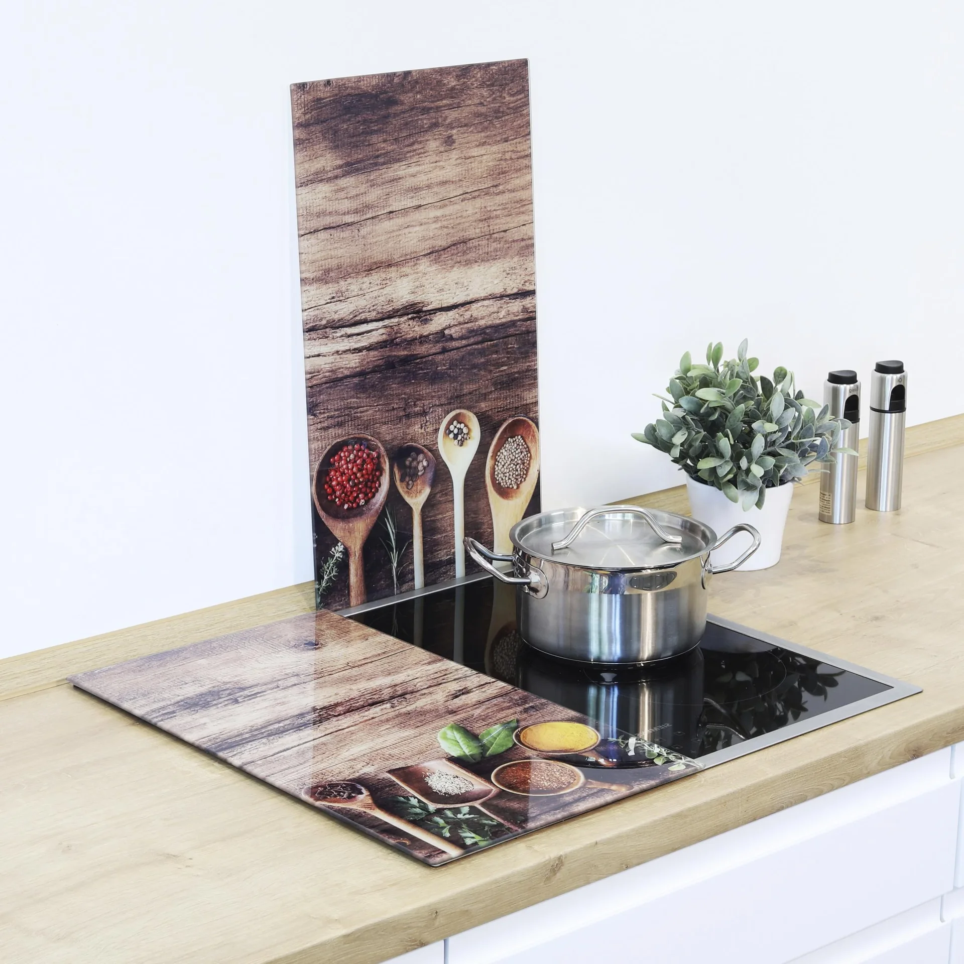 Herdabdeckplatten, 2er-Set - 2