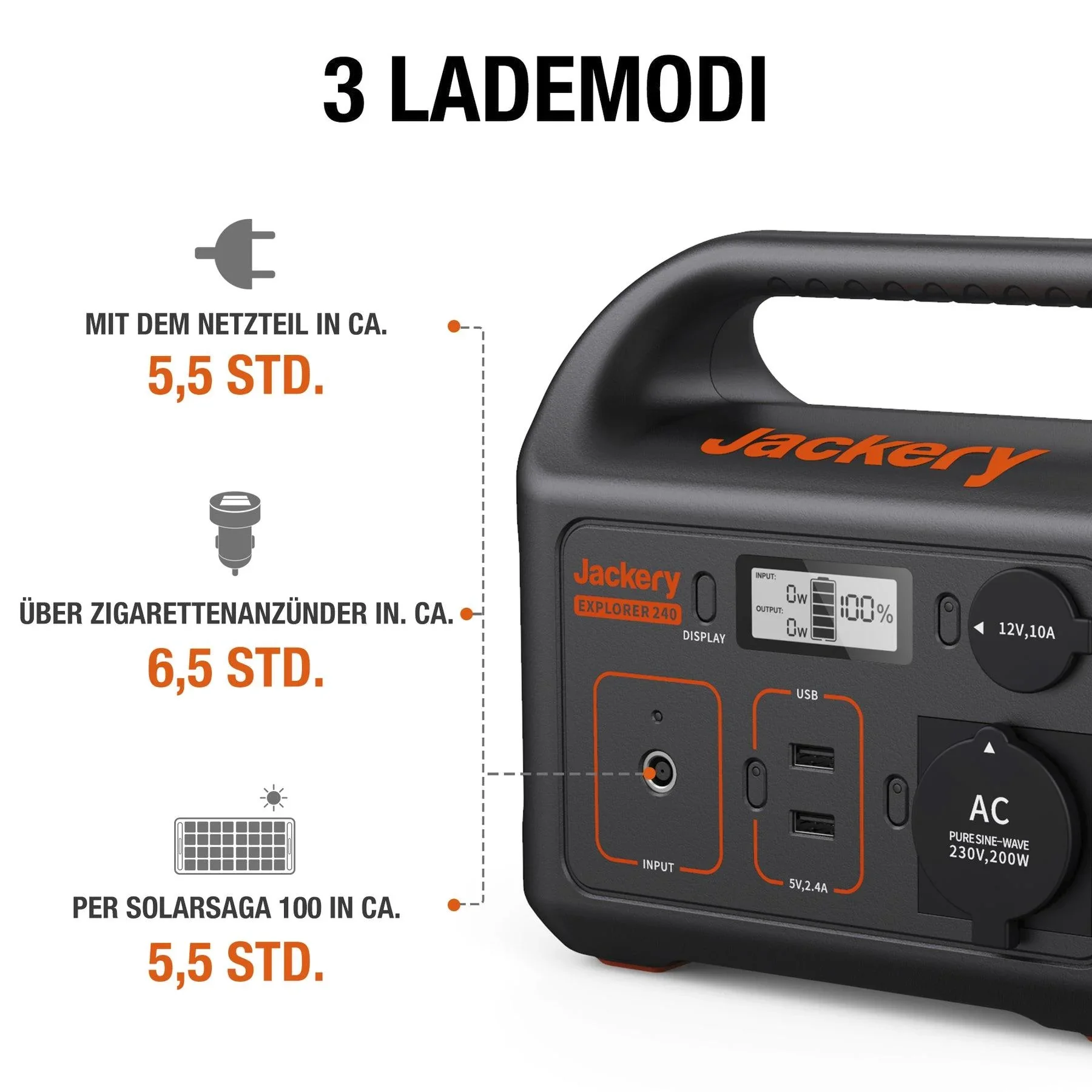 Tragbare Powerstation Explorer 240, 240 Wh - 0