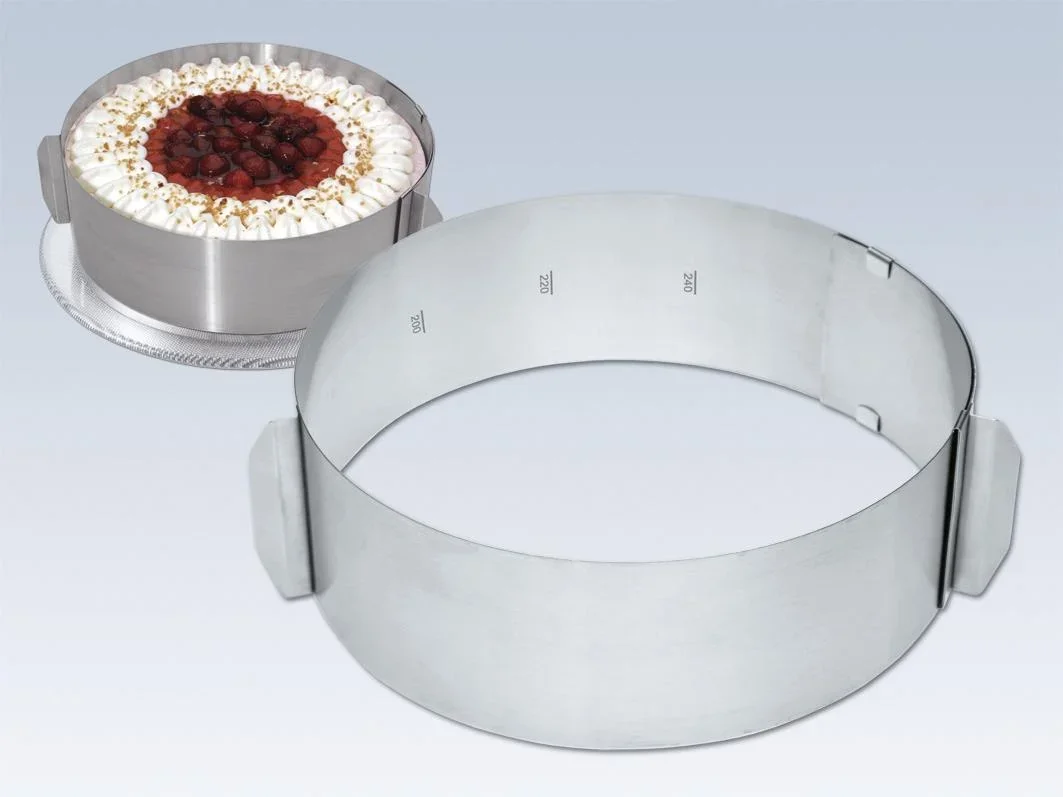 Variabler Tortenring mit Skala, von 16-30 cm - 1