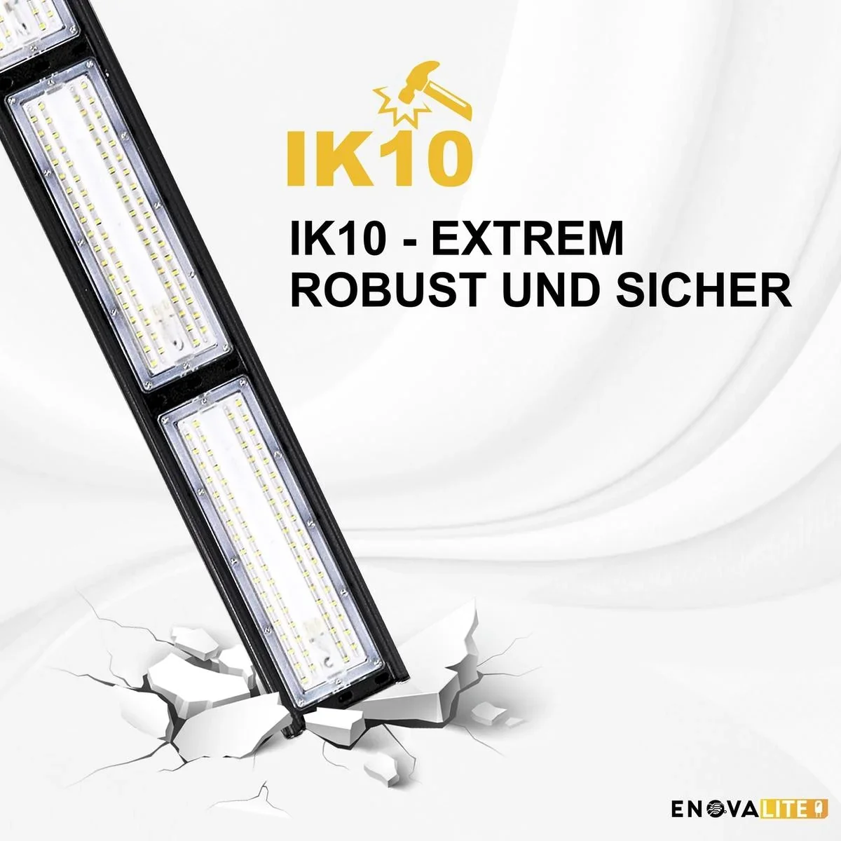 LED-HighBay in linearer Form bietet 100 W, 12000 lm, 5000 K (neutralweiß), IP65 & ENEC-Zertifizierung - 10