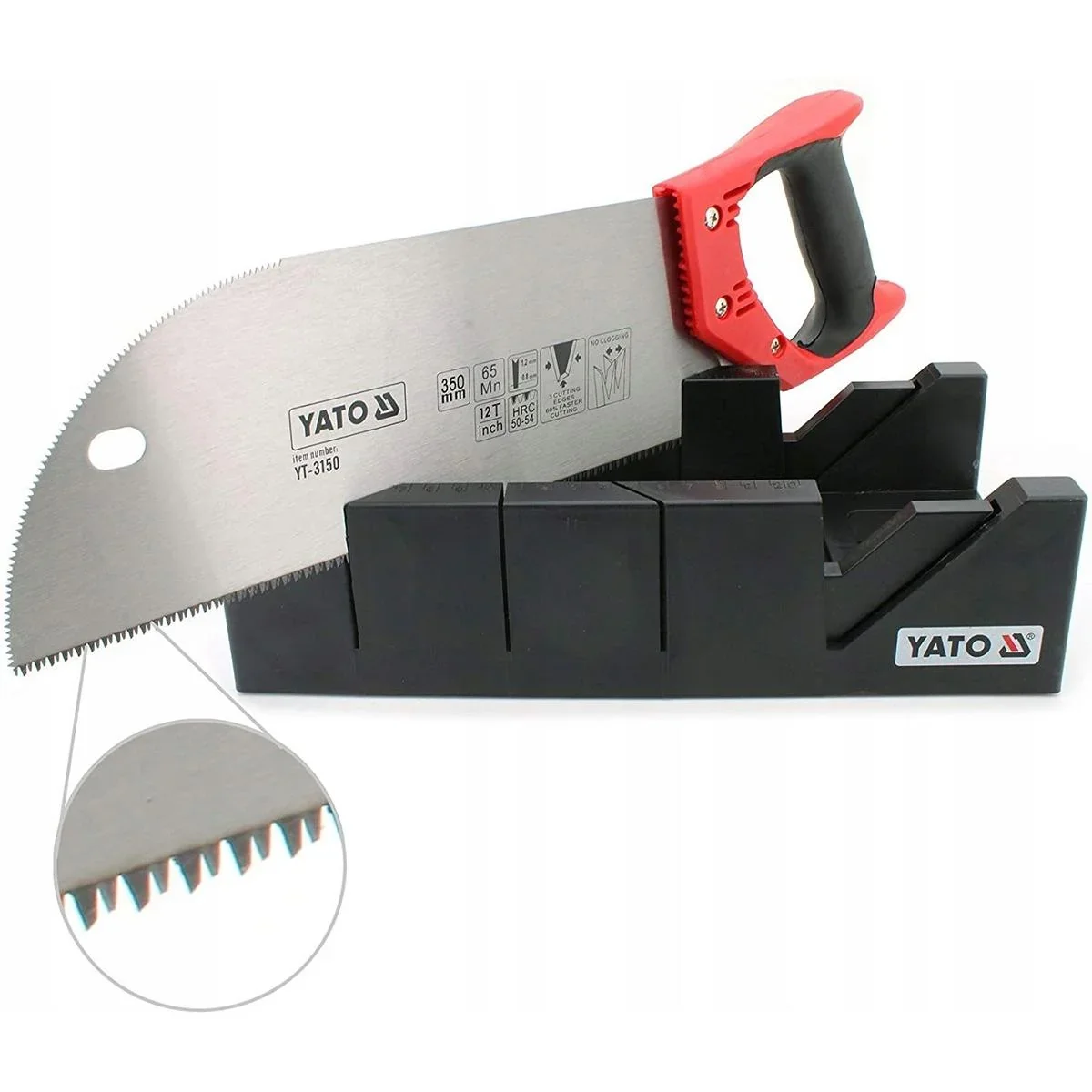 Gehrungslade mit Handsäge - 35cm Sägeblatt - 30x14cm Gehrungslade - 3