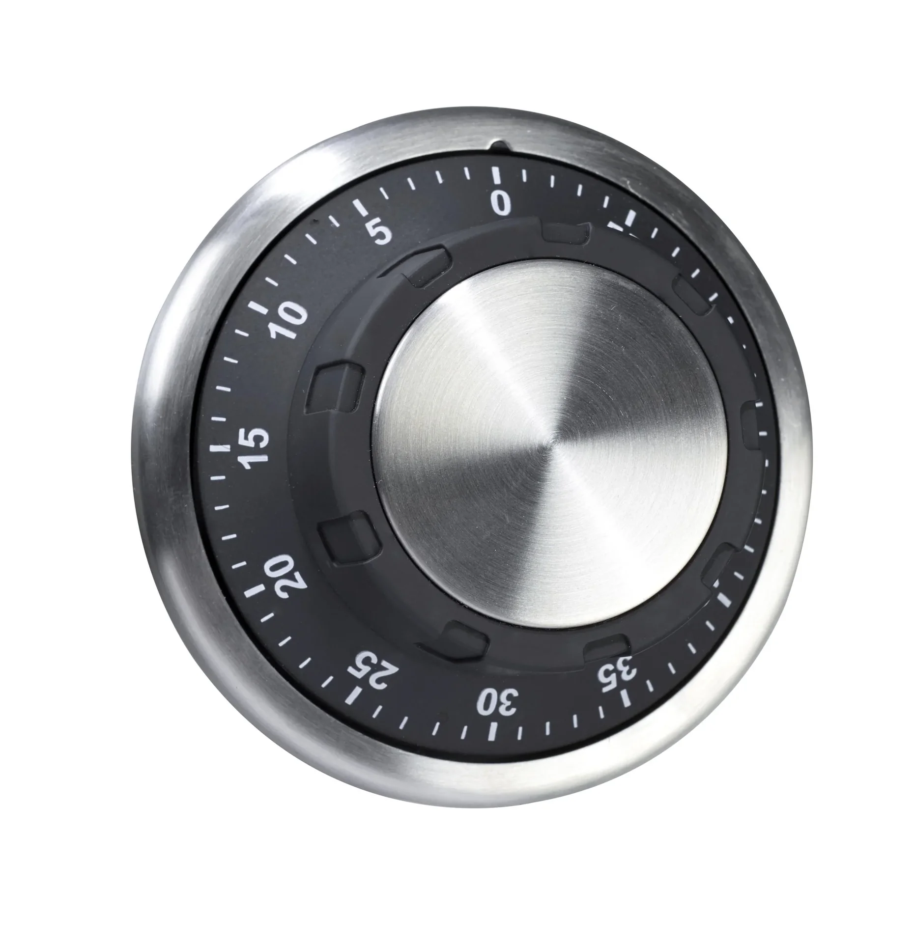 Magnet-Timer, Edelstahl, Mechanischer Kurzzeitwecker - 2