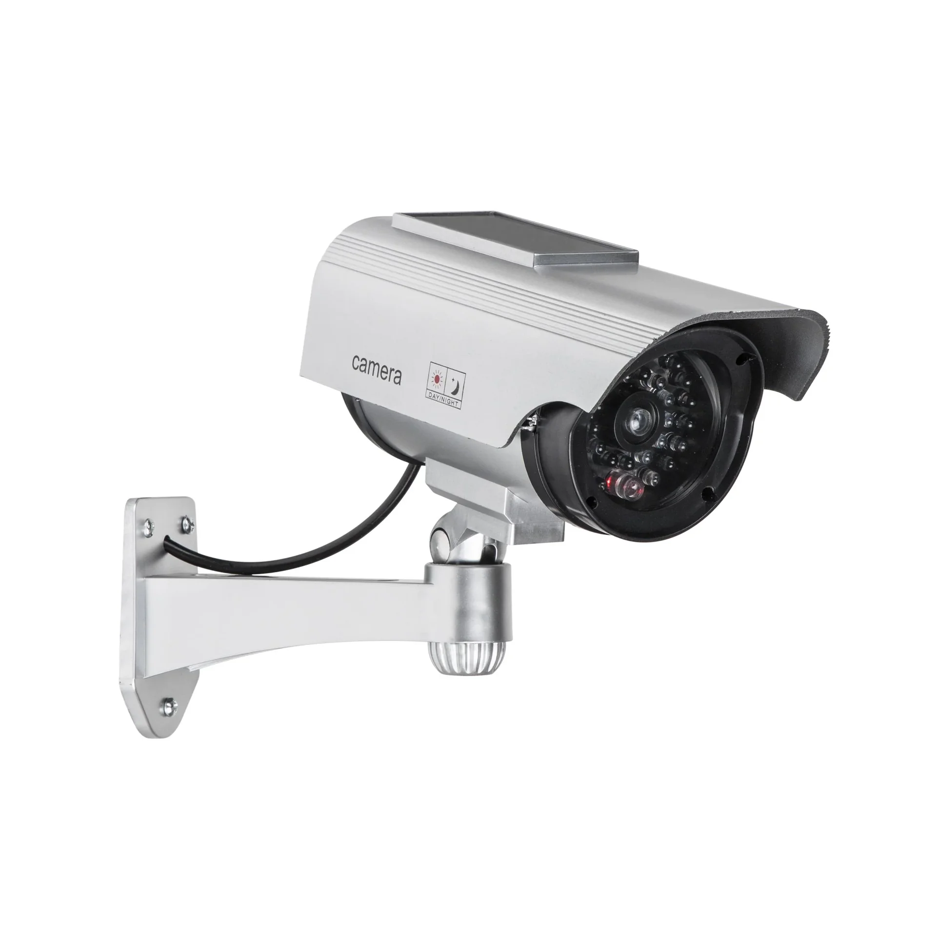 Solar Sicherheitskamera Attrappe mit LED - 0