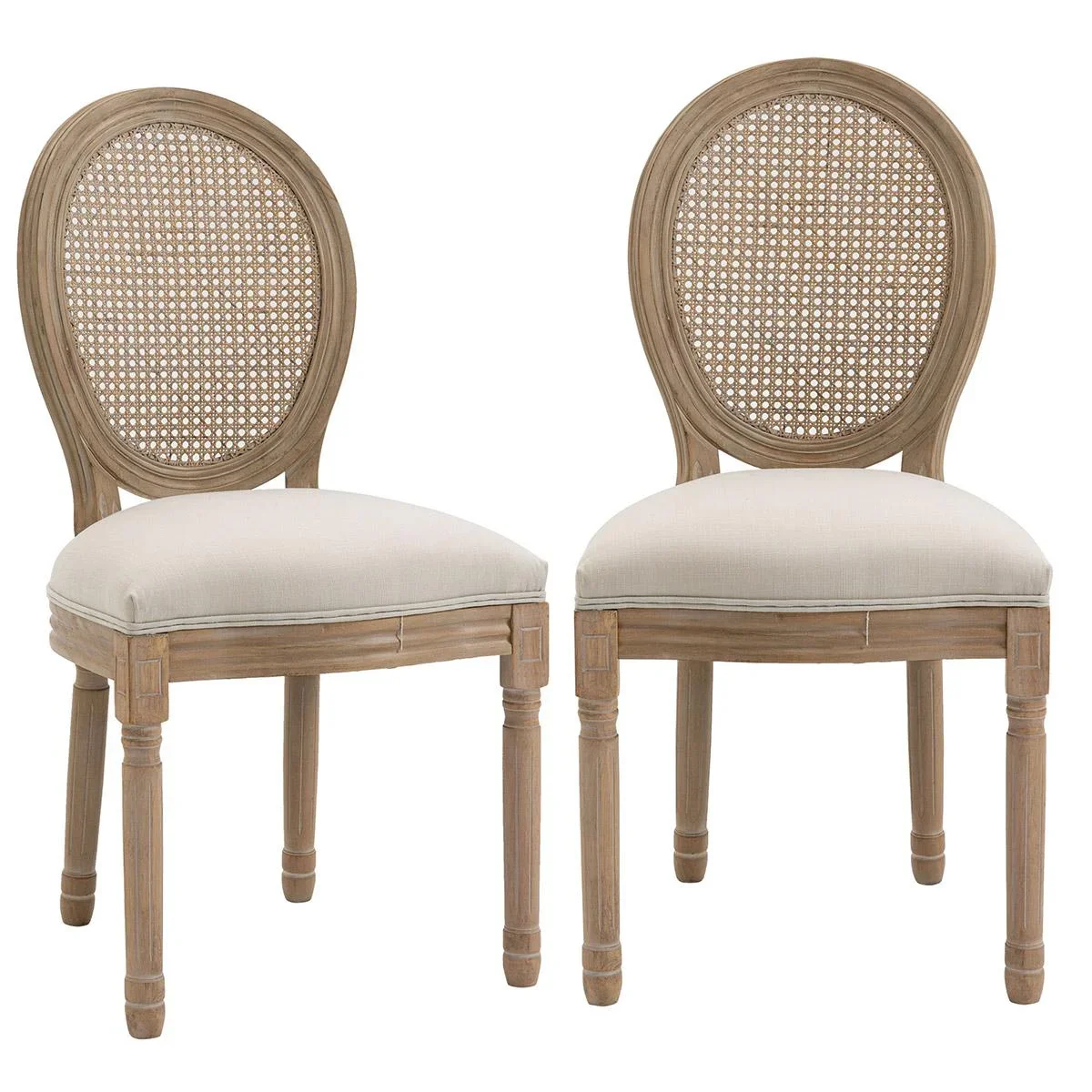 2er Set Esszimmerstühle 49 cm x 56 cm x 96 cm - 0