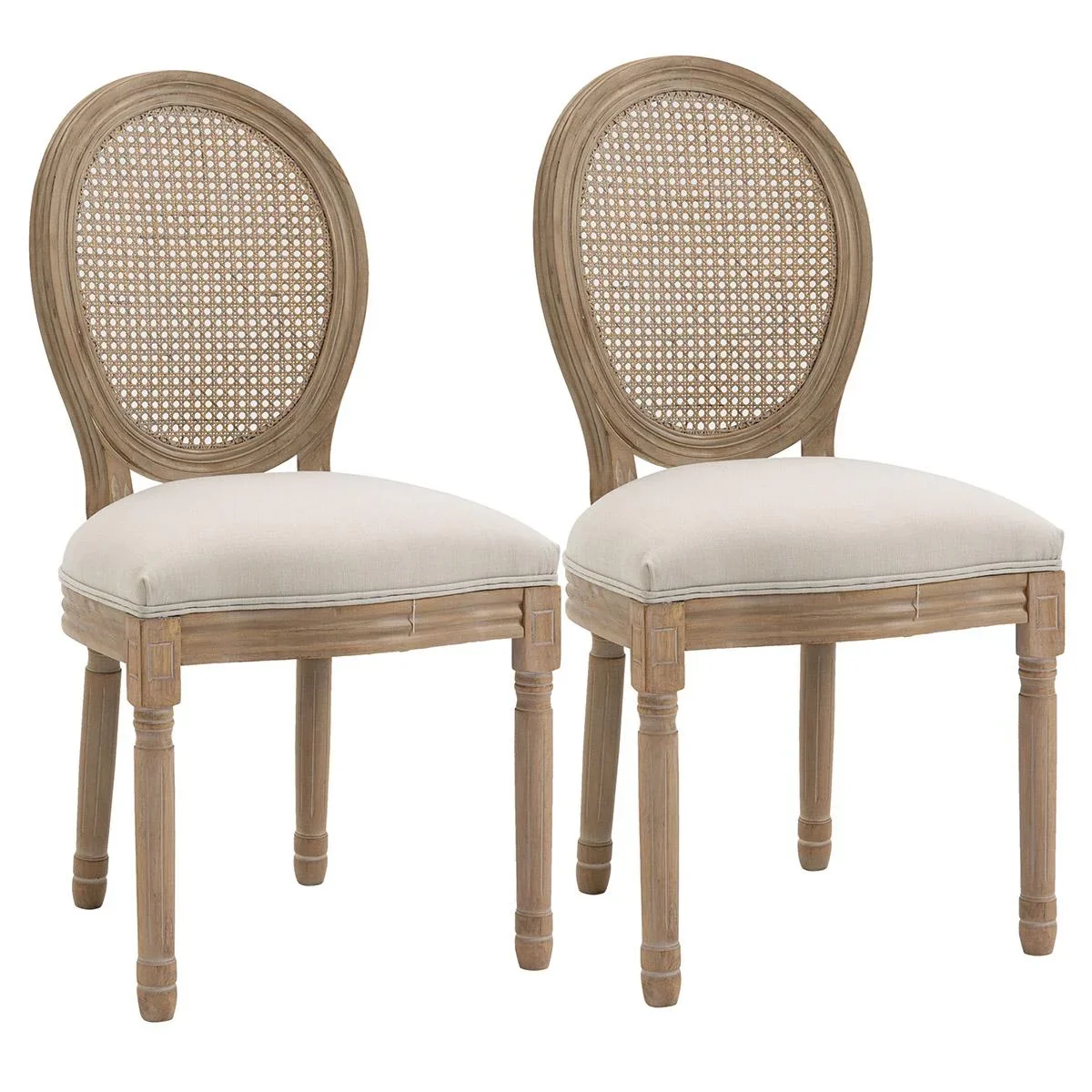 2er Set Esszimmerstühle 49 cm x 56 cm x 96 cm - 1