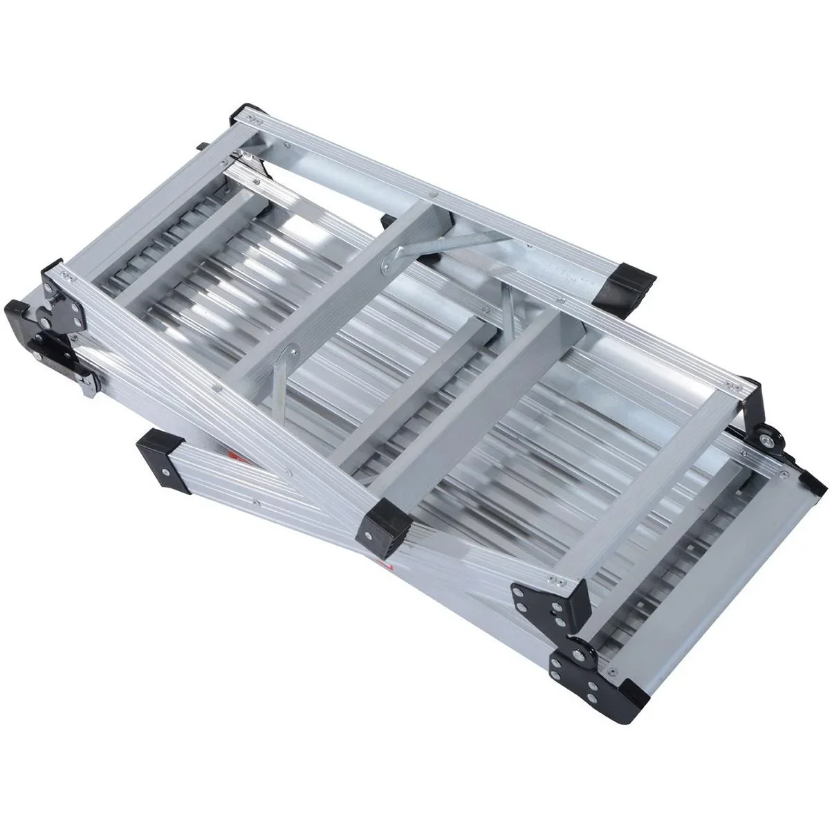 Arbeitsplattform mit integrierter Klappsperre silber - 0
