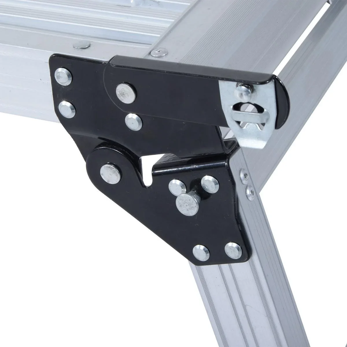 Arbeitsplattform mit integrierter Klappsperre silber - 3