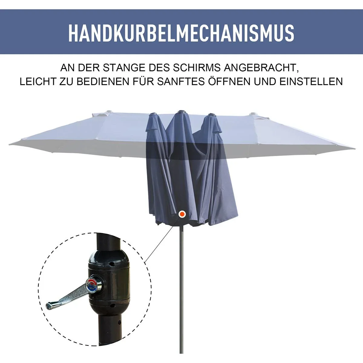 Sonnenschirm Gartenschirm Marktsch - 1