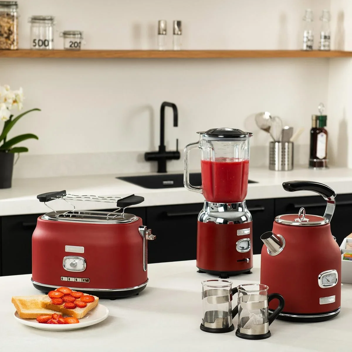 Retro Blender - Smoothie Maker - Rot - 2