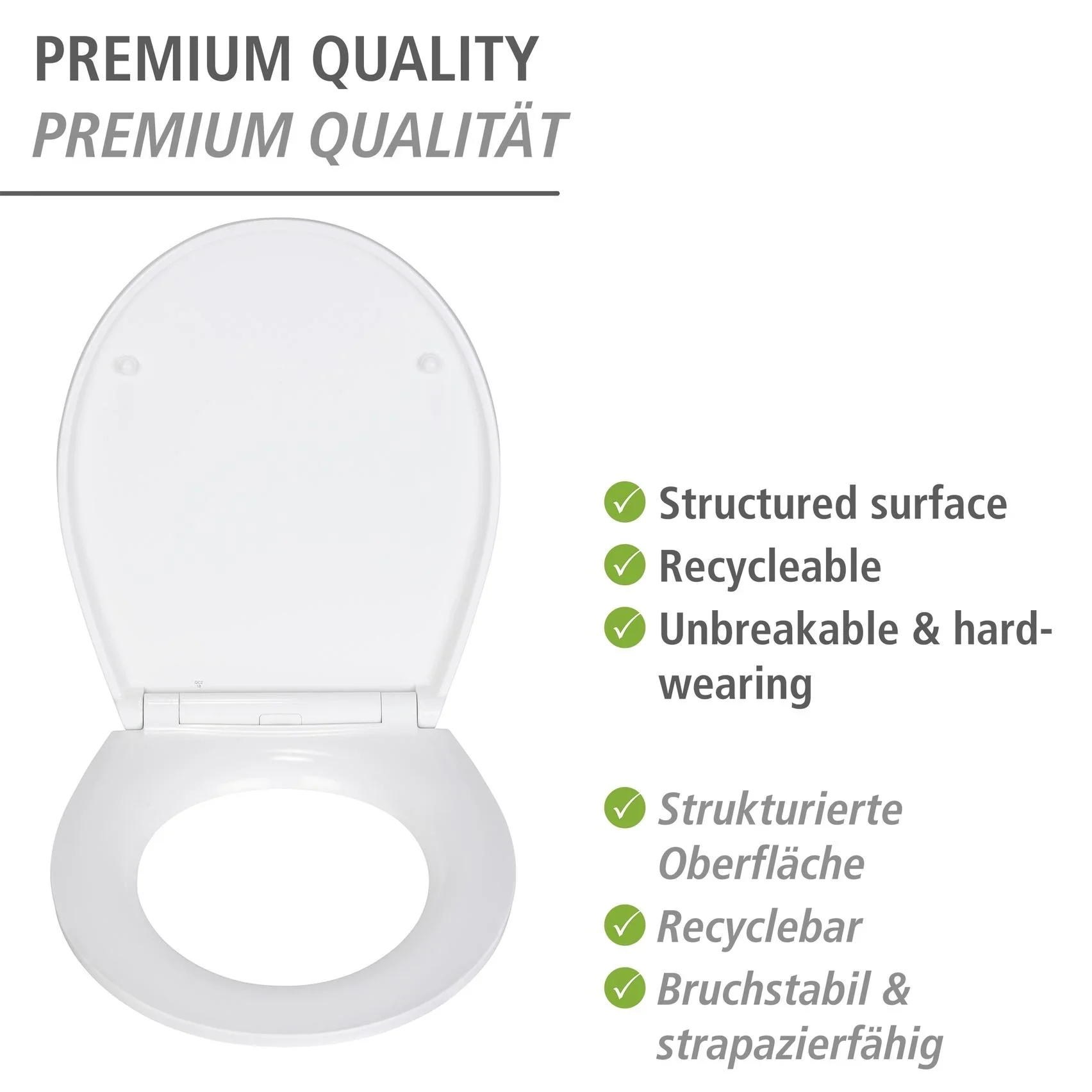 Premium WC-Sitz Canyon mit Relief, aus antibakteriellem Duroplast, mit Absenkautomatik - 6