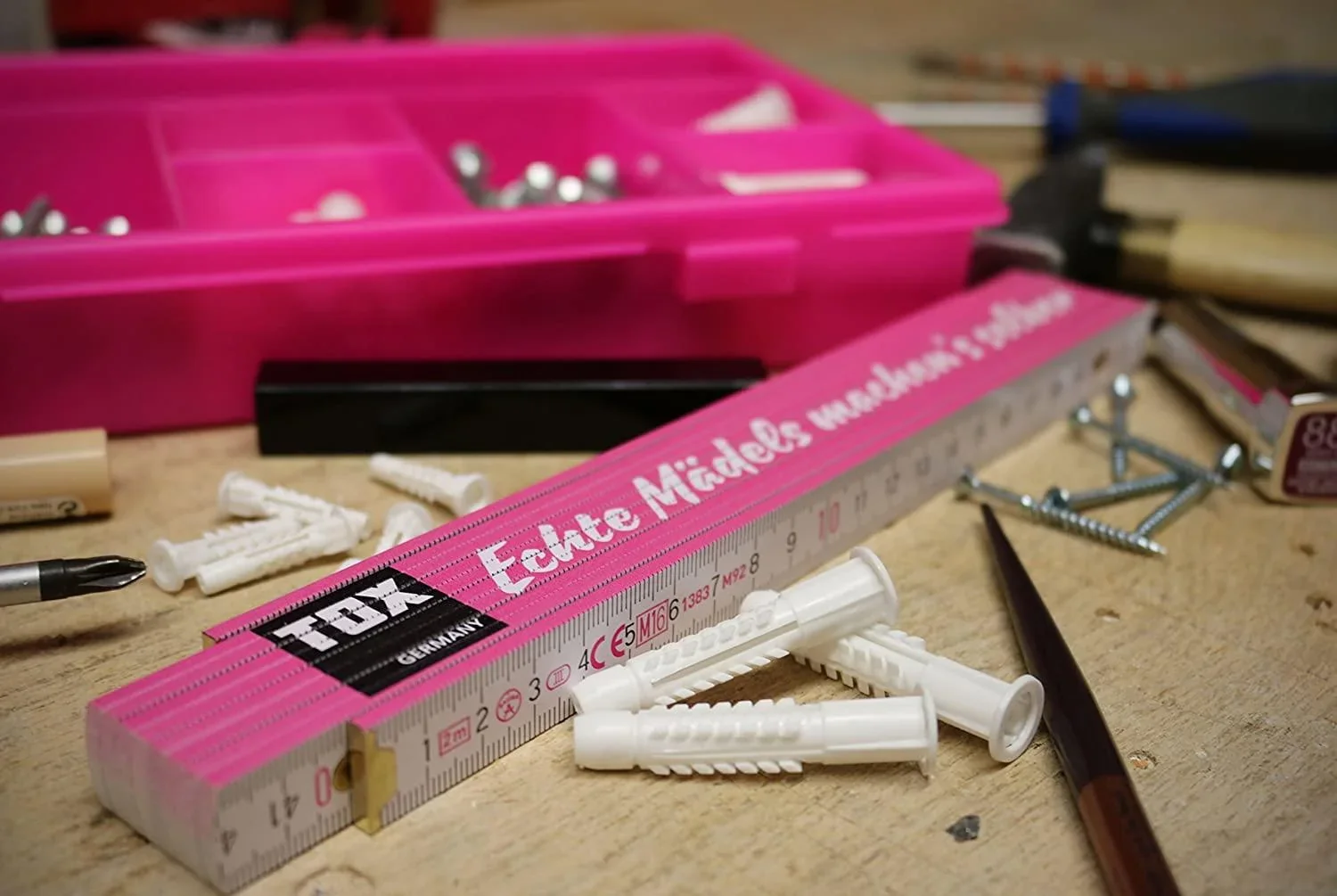 Meterstab 2 m "Echte Mädels machens Selbst" - 2
