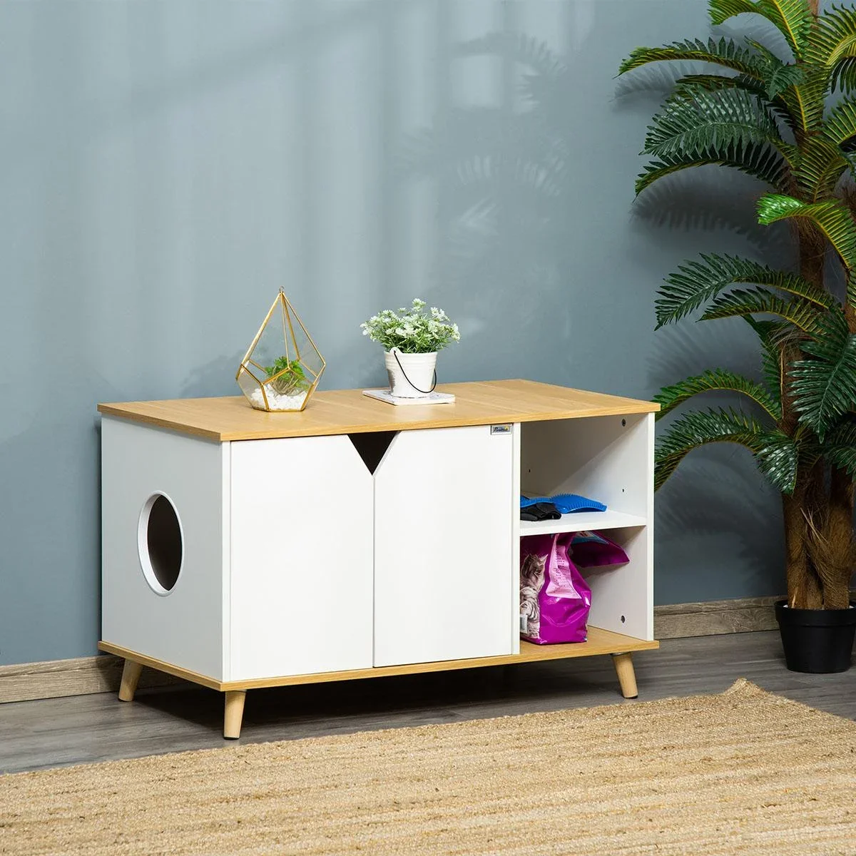 Katzentoilette 100 cm x 55 cm x 60 cm - 1