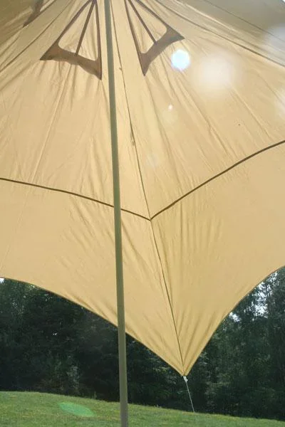 Sonnensegel  Pyramide für Camping und Freizeit Set - 3