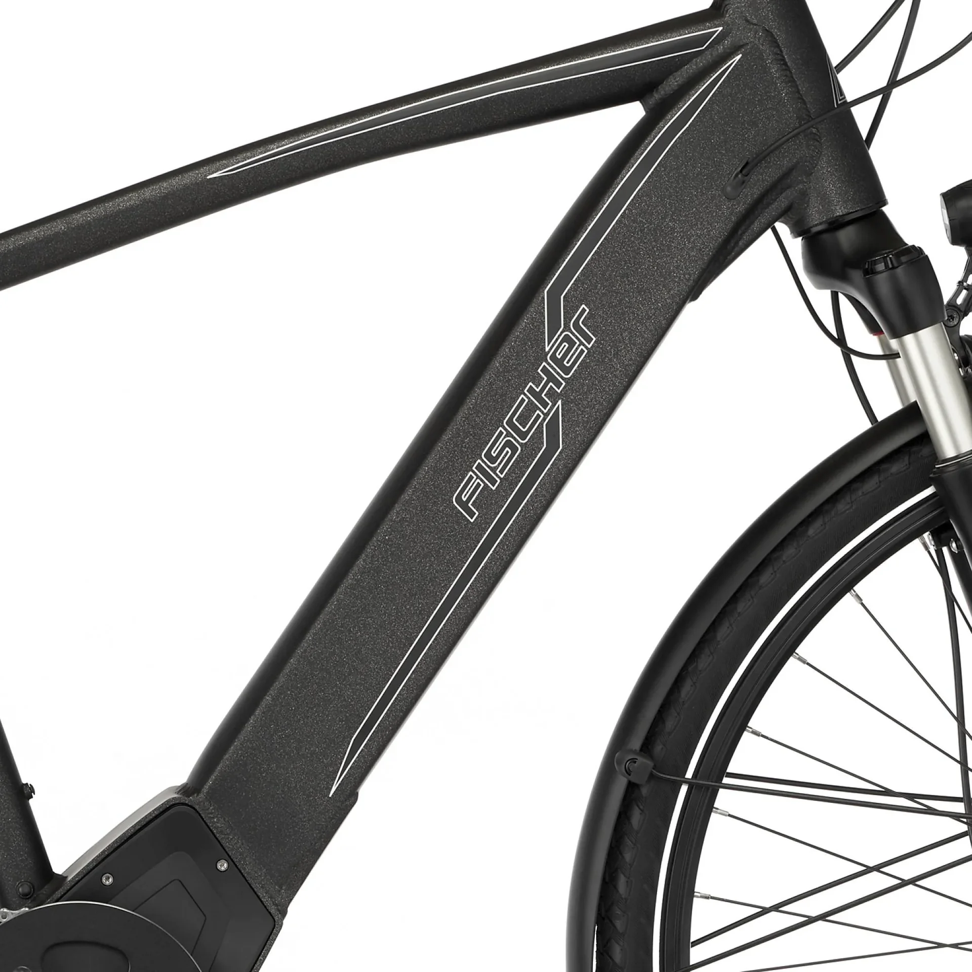 Herren E-Bike Trekking, 28 Zoll, Rahmengröße 50cm, 10-Gang Kettenschaltung, graphit metallic matt, VIATOR 6.0i - 7