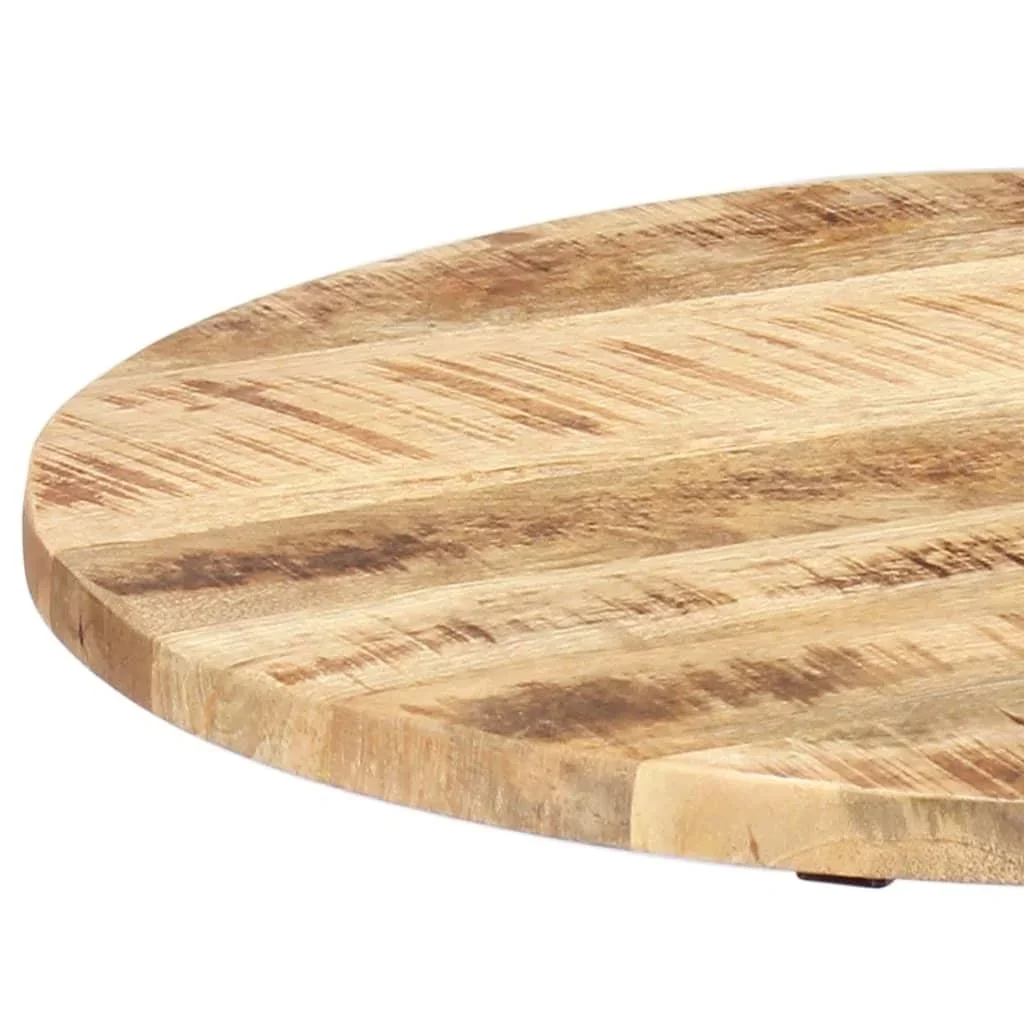 Beistelltisch 60x(46-63) cm Mangoholz massiv und Gusseisen - 3