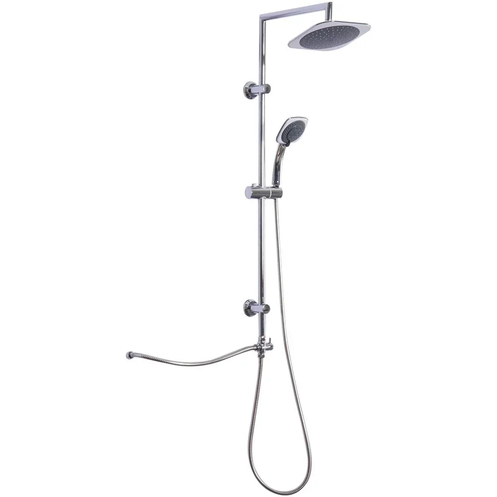 Regendusche Duschsystem Handbrause 5 Duschmodi Eckig Silber - 5