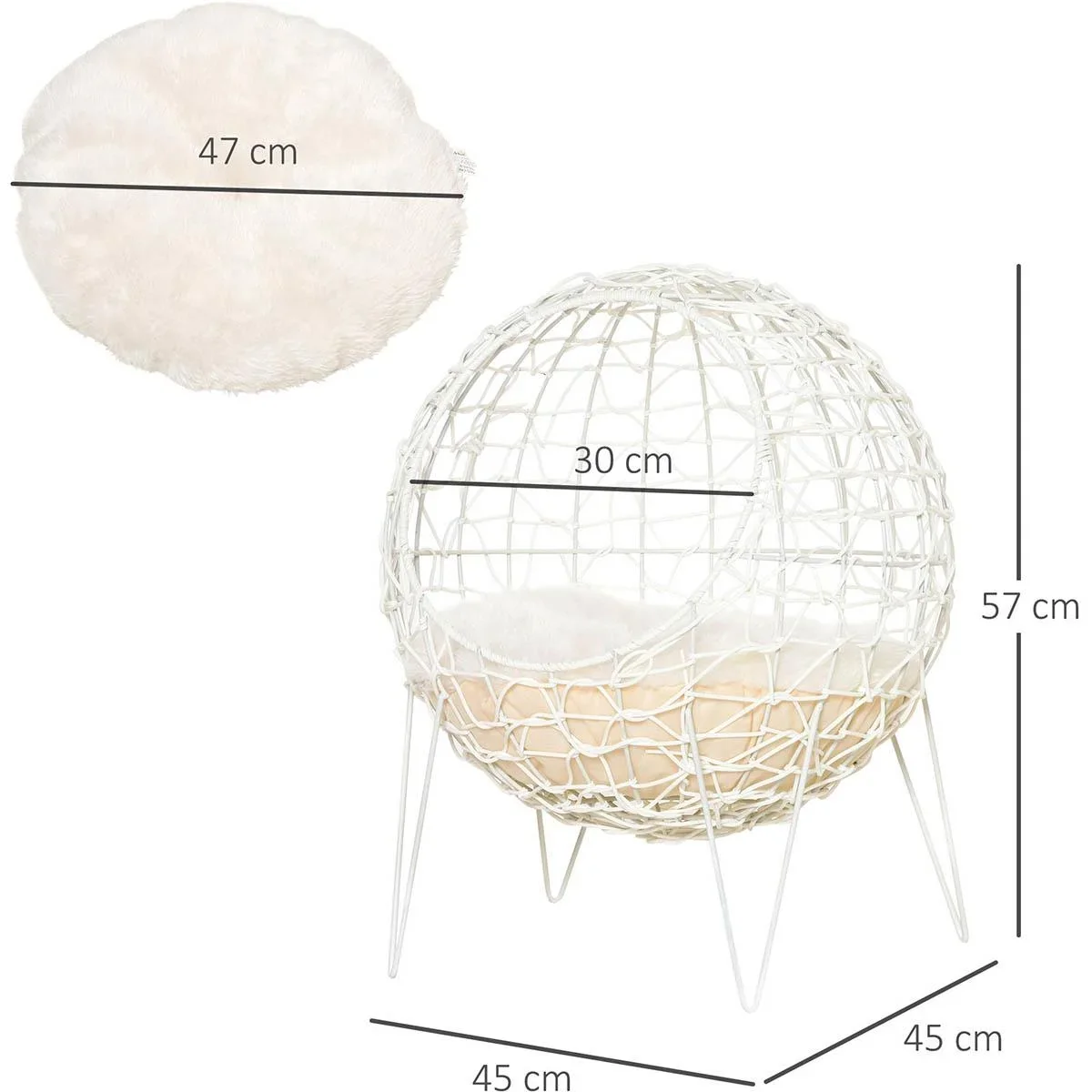 Kirschbaum inklusive Dekoration 150cm - 1