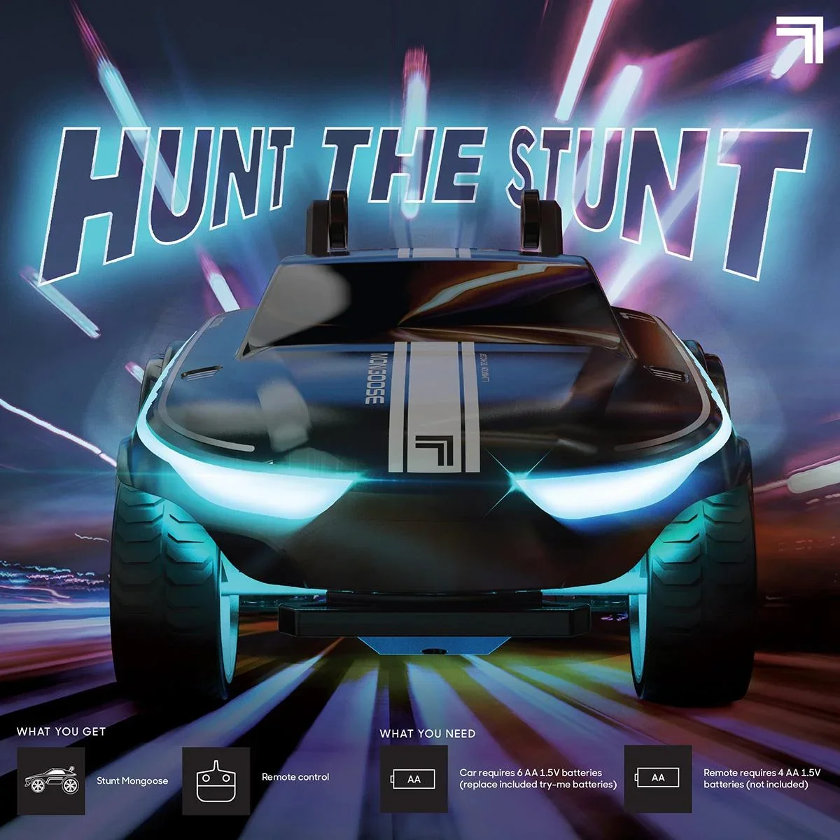 Sharper Image RC Mongoose Luftschiff Stunt Car - Mit LED - 2