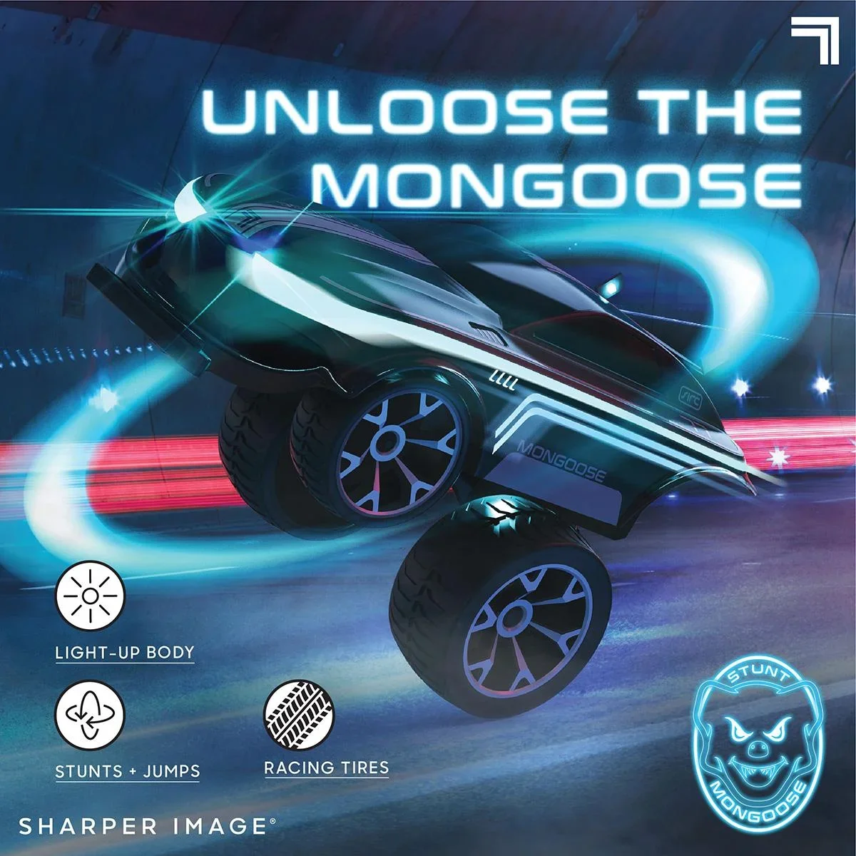 Sharper Image RC Mongoose Luftschiff Stunt Car - Mit LED - 7
