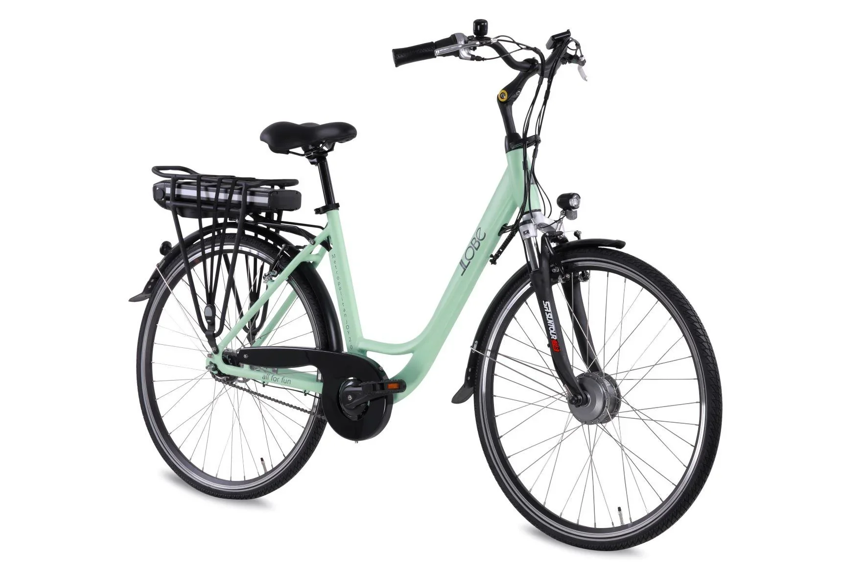 Unisex City E-Bike 28 Zoll, Rahmengröße 50 cm, 7-Gang Nabenschaltung, Metropolitan Joy 2.0 Pastellgrün, 8 Ah - 6