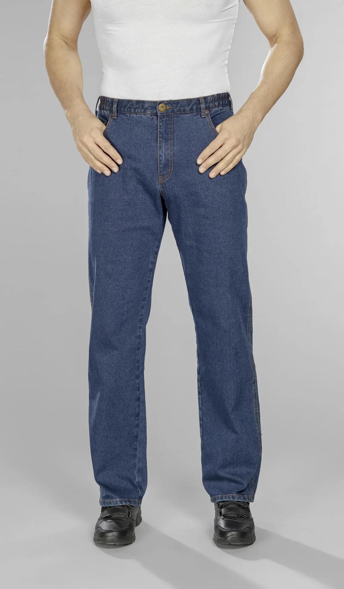 Extraleichte Reisejeans, Farbe blue stone, Gr.30 - 4